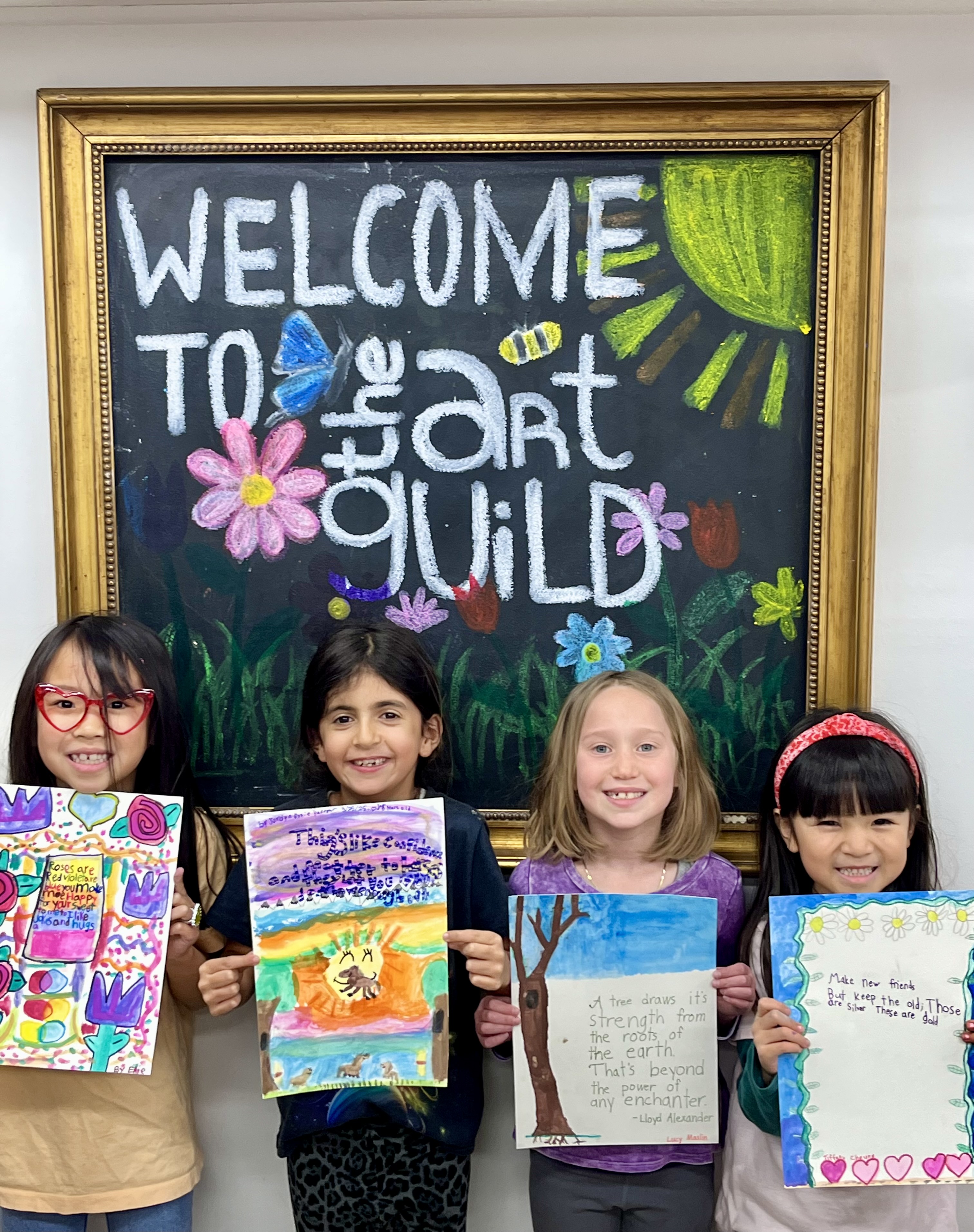 kids art camp paint draw collage