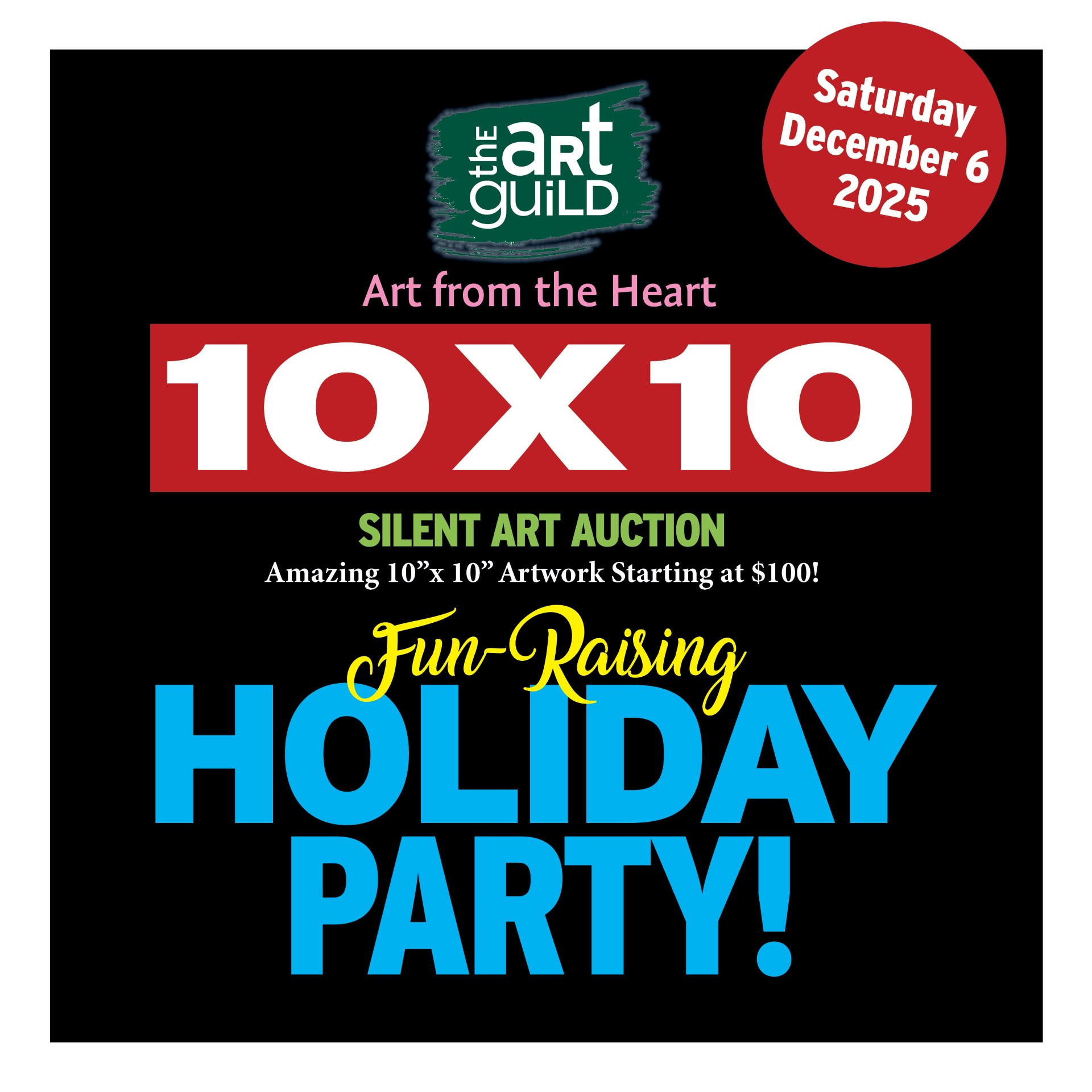 10x10 2025 square w date 10 x 10 fundraiser party
