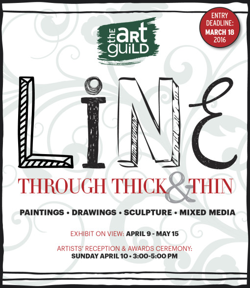 LINE: Through Thick and Thin Exhibit April 9 – May 15, 2016