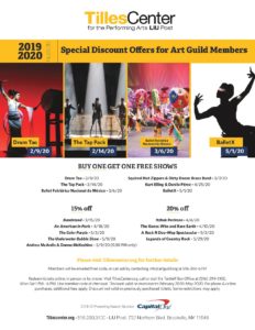 The Art Guild, Tilles Center, Discounts, Member Benefits