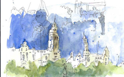 ONLINE From Urban Sketch to Finished Painting Workshop with Stacy Kamin, October 1-3